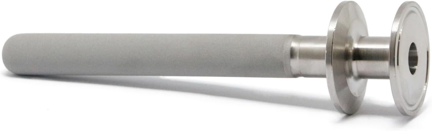 QiiMii Stainless Steel 1.5" Tri-Clamp Diffusion Stone 2 Micron Aeration Stone