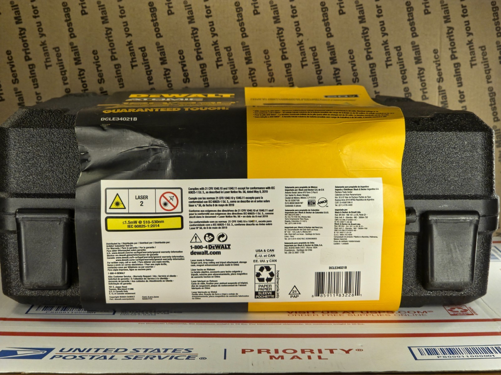 DeWalt DCLE34021B 20V Max Cordless Green Cross Line Laser (New in Original Box)