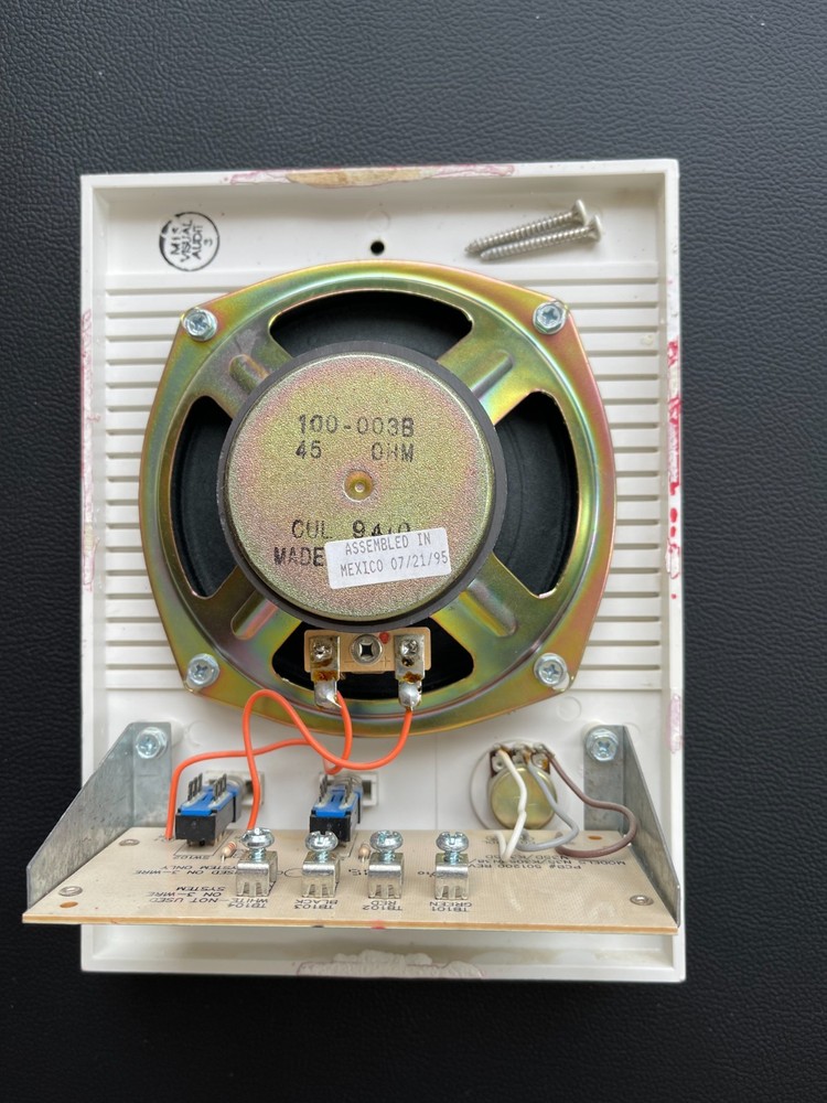 M&S Model N35 White Intercom Speaker