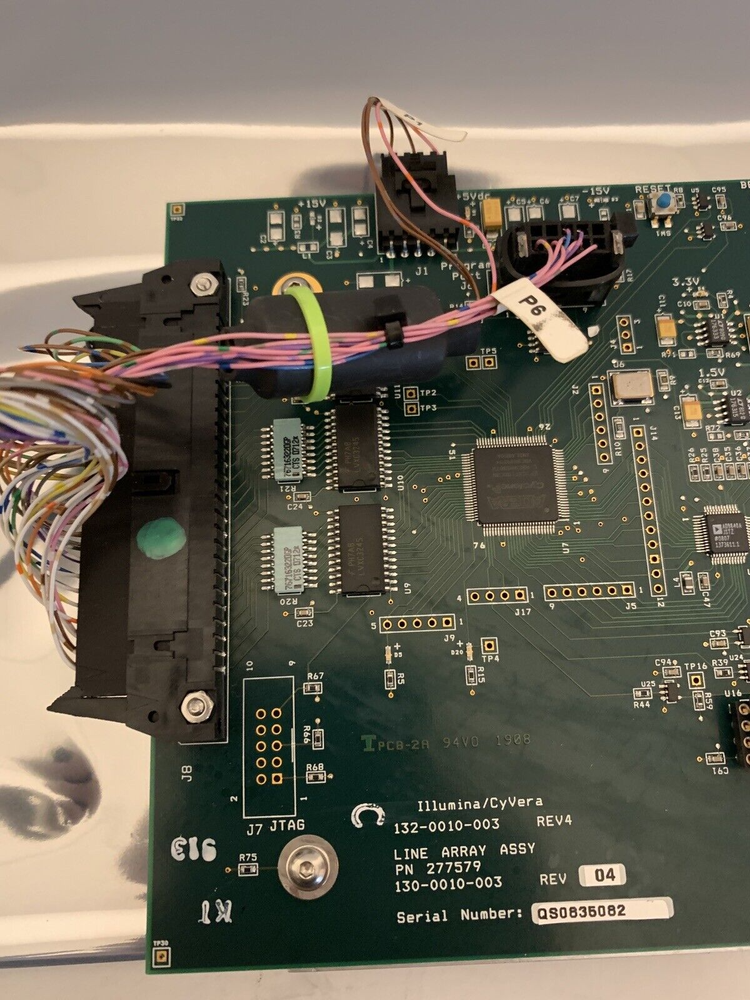 Illumina/Cyvera Line Array Camera 277579 with Main Circuit Board and Cables.