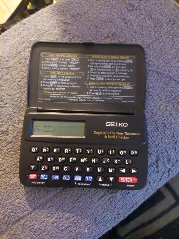 Seiko Instruments The New Thèsaurus & Spell Checker