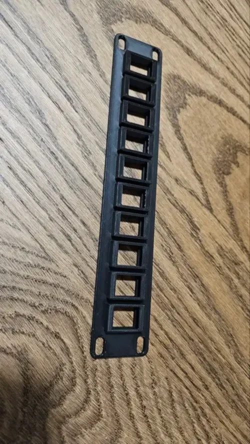 10-Inch Keystone Patch Panel - 10 Port - 1U