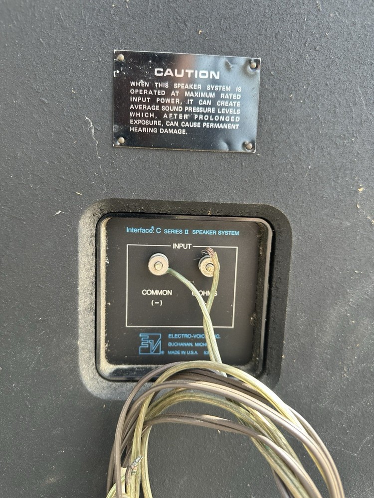 EV Electrovoice Interface C Series II Speakers Untested As Is