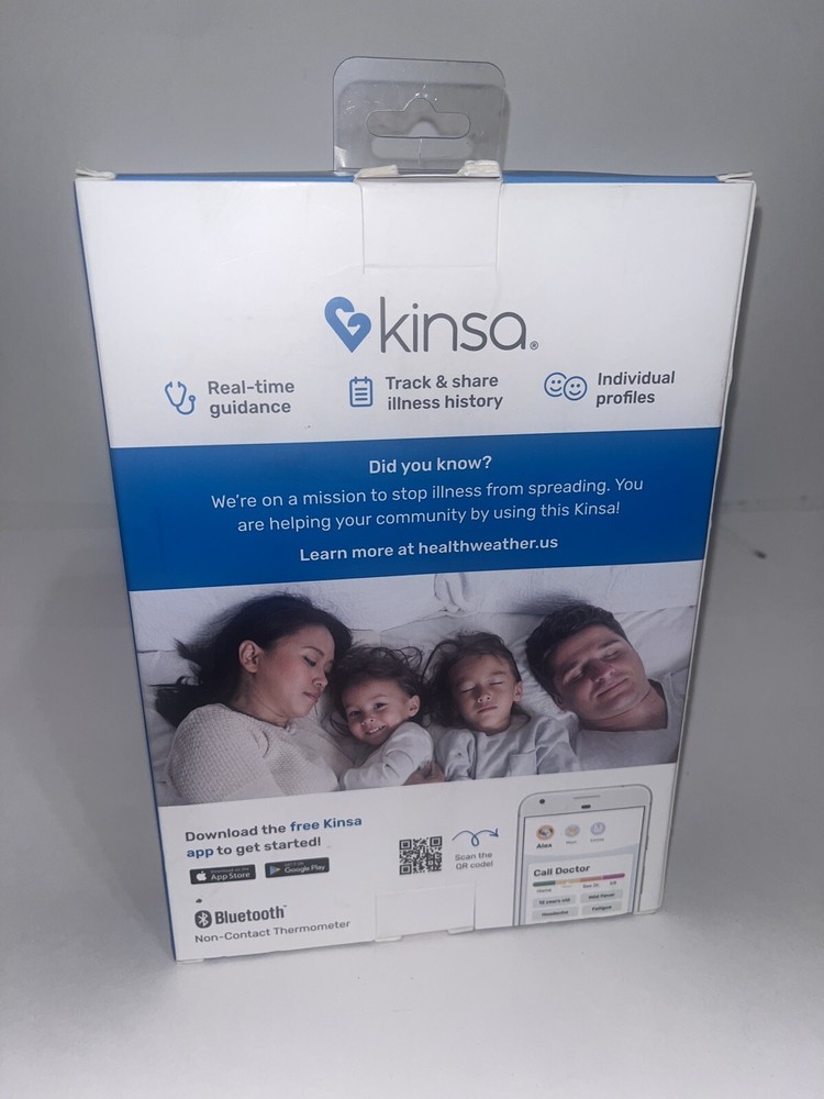 Kinsa Quick Scan Non-Contact Smart Thermometer Smartphone App NEW