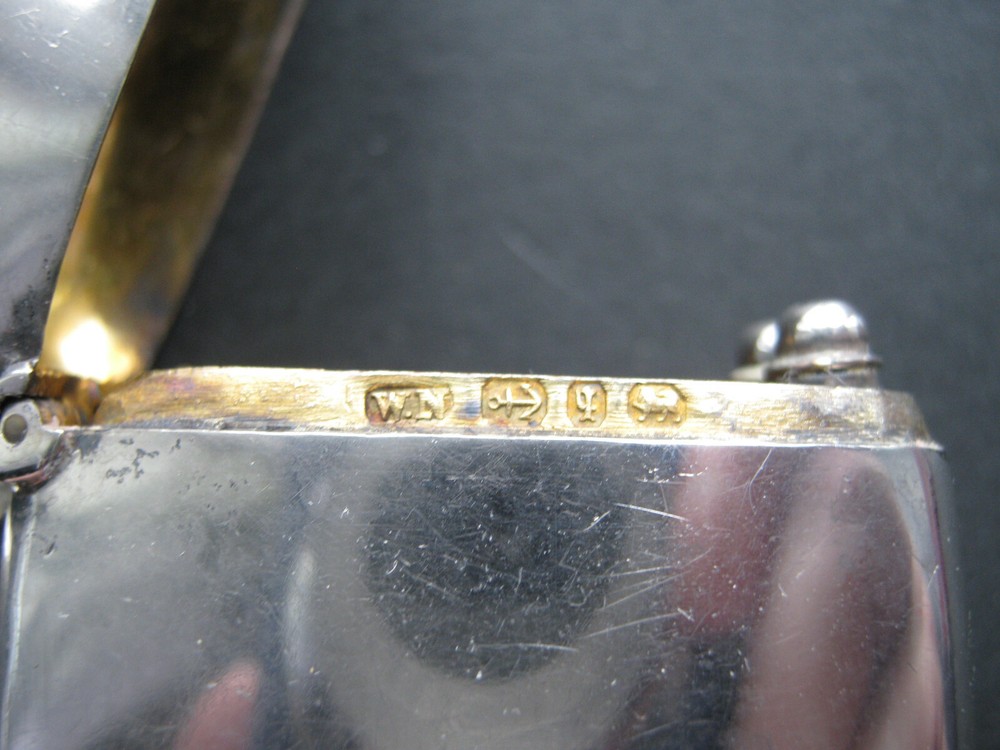 Birmingham 1890 silver combination Sovereign holder
