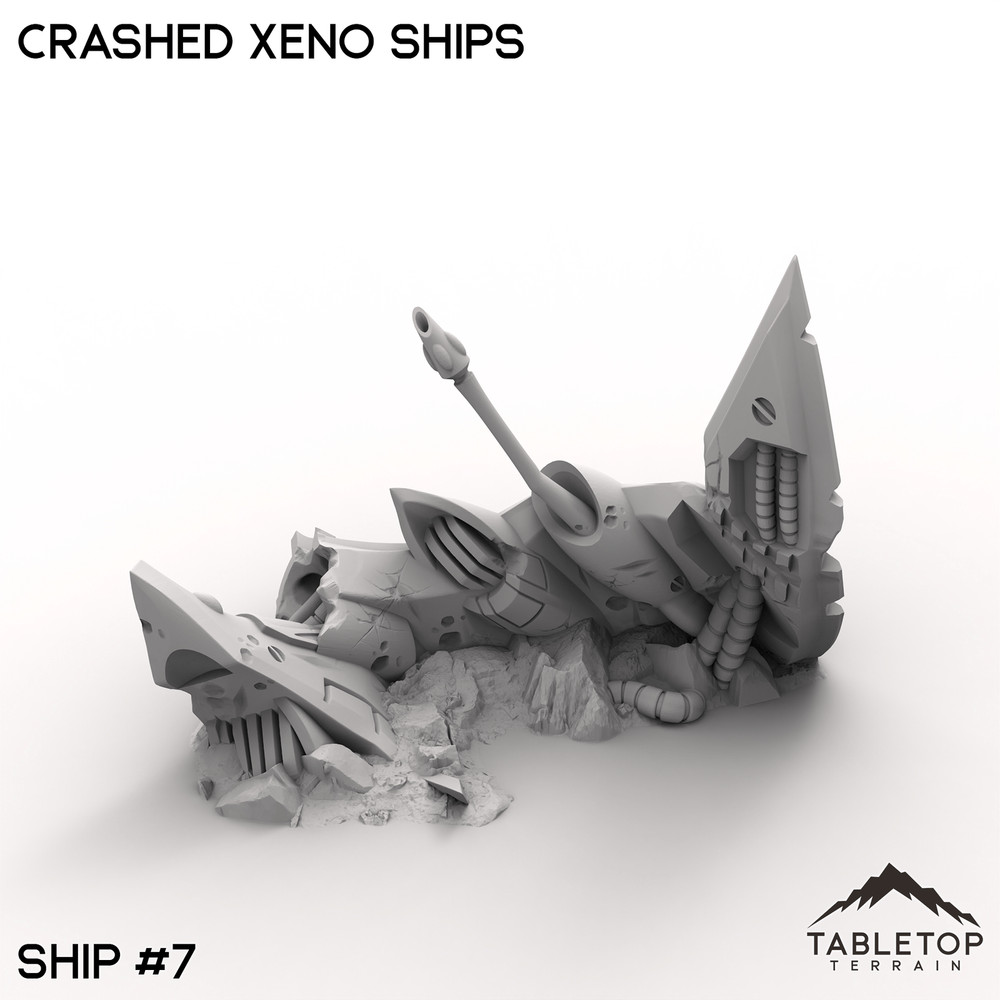 Crashed Xeno Ships - Space Elves Grimdark Wargaming