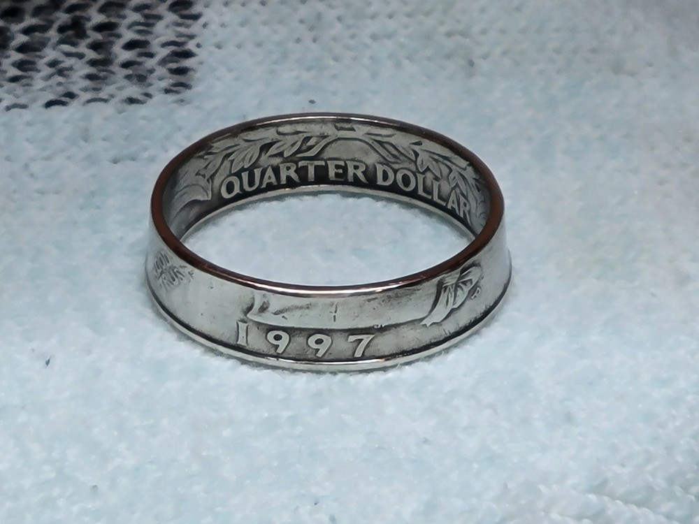 1997 - Size 11    Dated Quarter Coin Ring