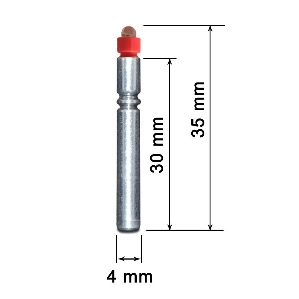 E-Arc 6PCS-LED Bobber Light Replacement Battery for Archery Nocks, Red