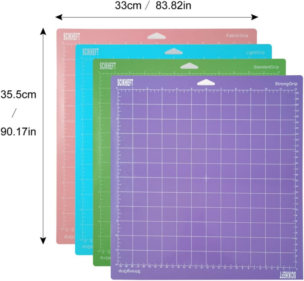 12x12 Inch Cutting Mats for Cricut Maker 4/Explore 4/Maker 3/Explore 3/Explore A