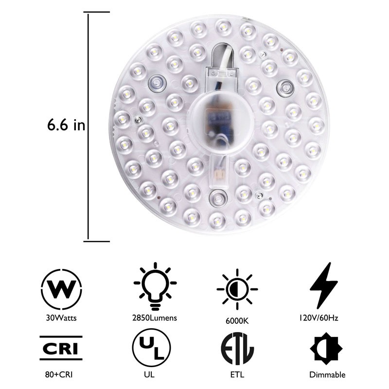 New 6" LED Light Engine Retrofit Kit for Ceiling Fan & Ceiling Light Replacement