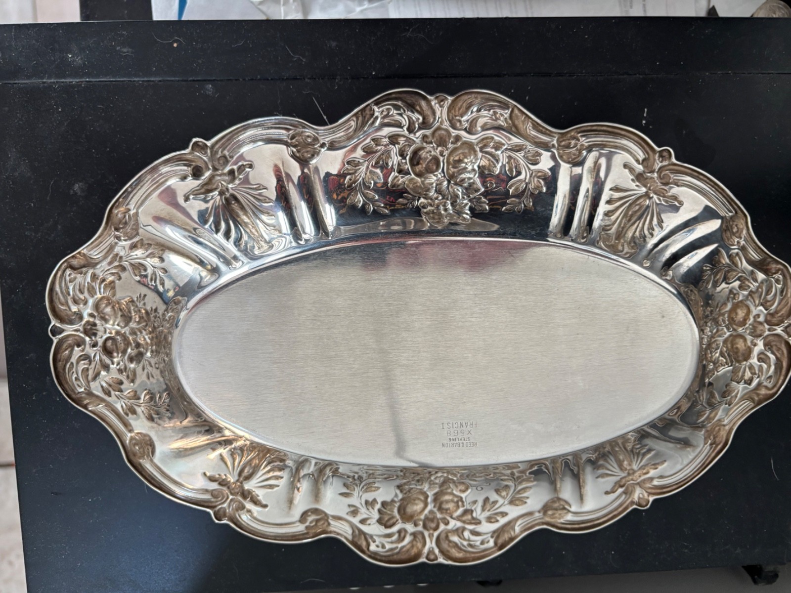 Sterling Silver High Relief Gorgeus Bowl 432 Grams