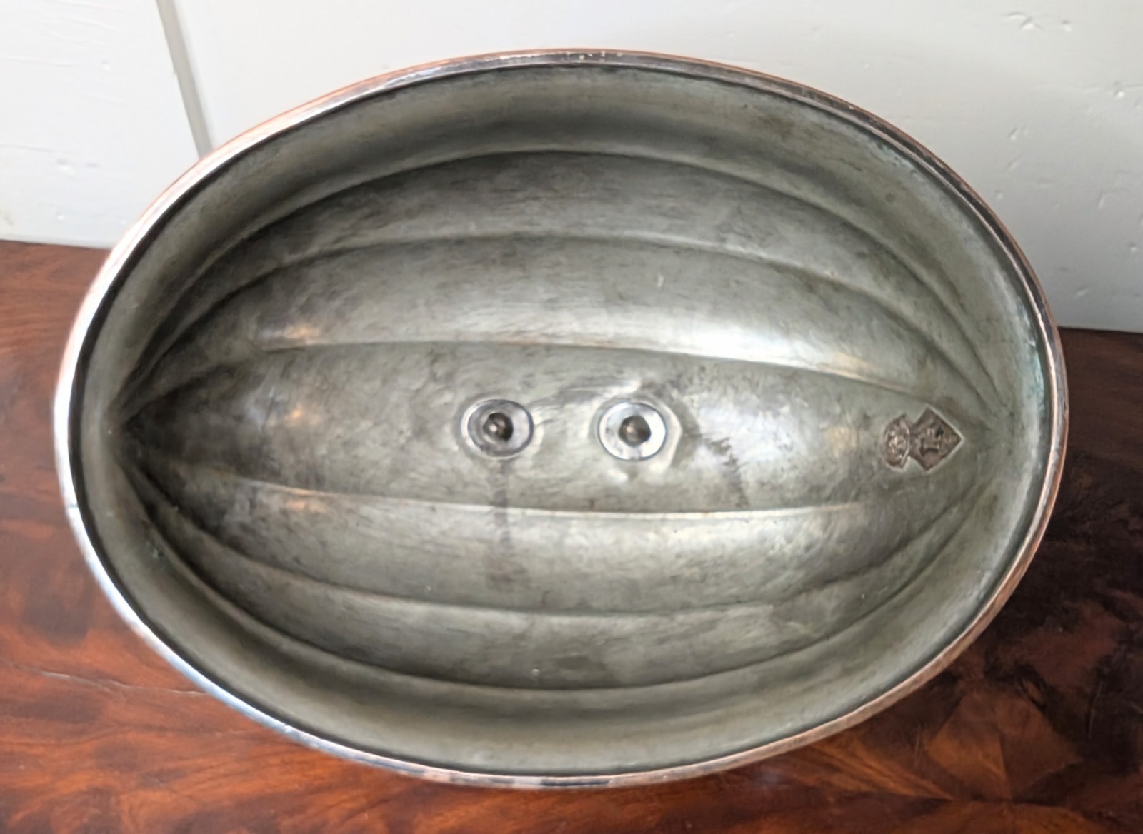 Scarce 1840s Sheffield Plate Meat Dome w/ Engraved Eagle Crest ~Registered 1848~