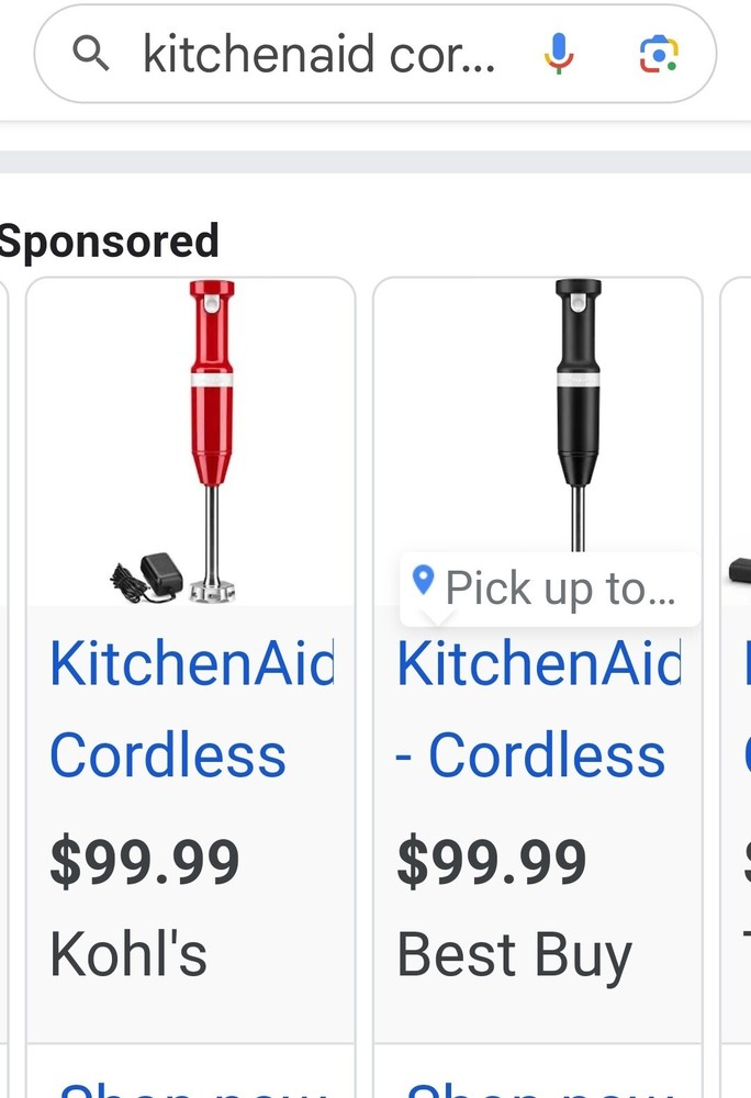 KitchenAid Cordless Hand Blender Variable Speed Onyx Black (KHBBV53OB)