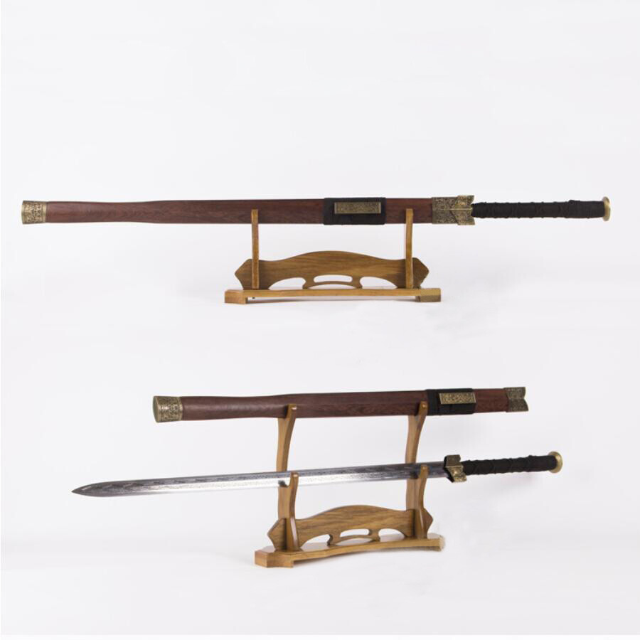 Wood Samurai Sword Katana Holder Stand Assembly Display Sword Rack Bracket 镇宅之宝