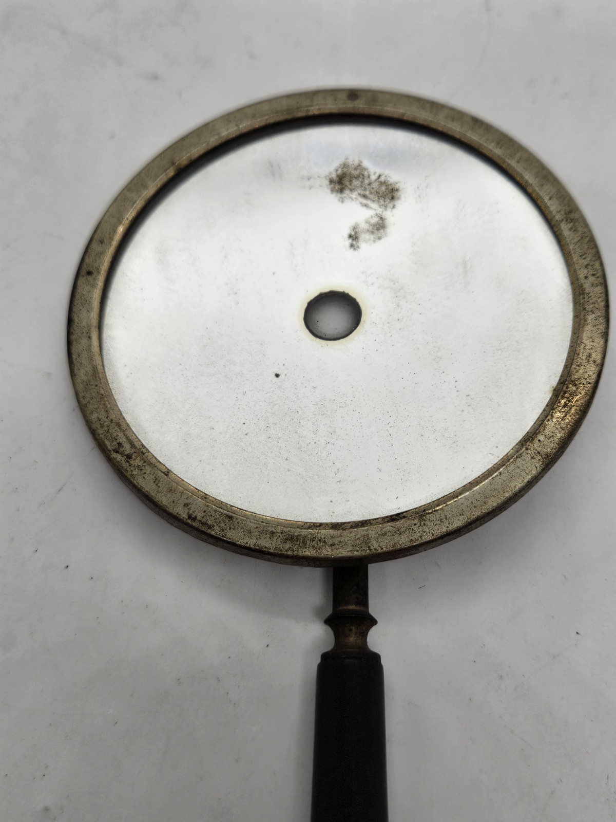 Antique 19th C. Surgeon Doctor's Opthamology Hand Held Mirror Reflector Tool