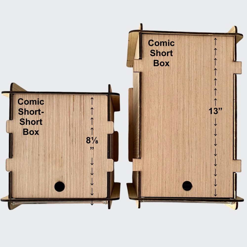 Compact Comic Storage Box - Smaller Than A Short Box - Fits Standard Bookcases