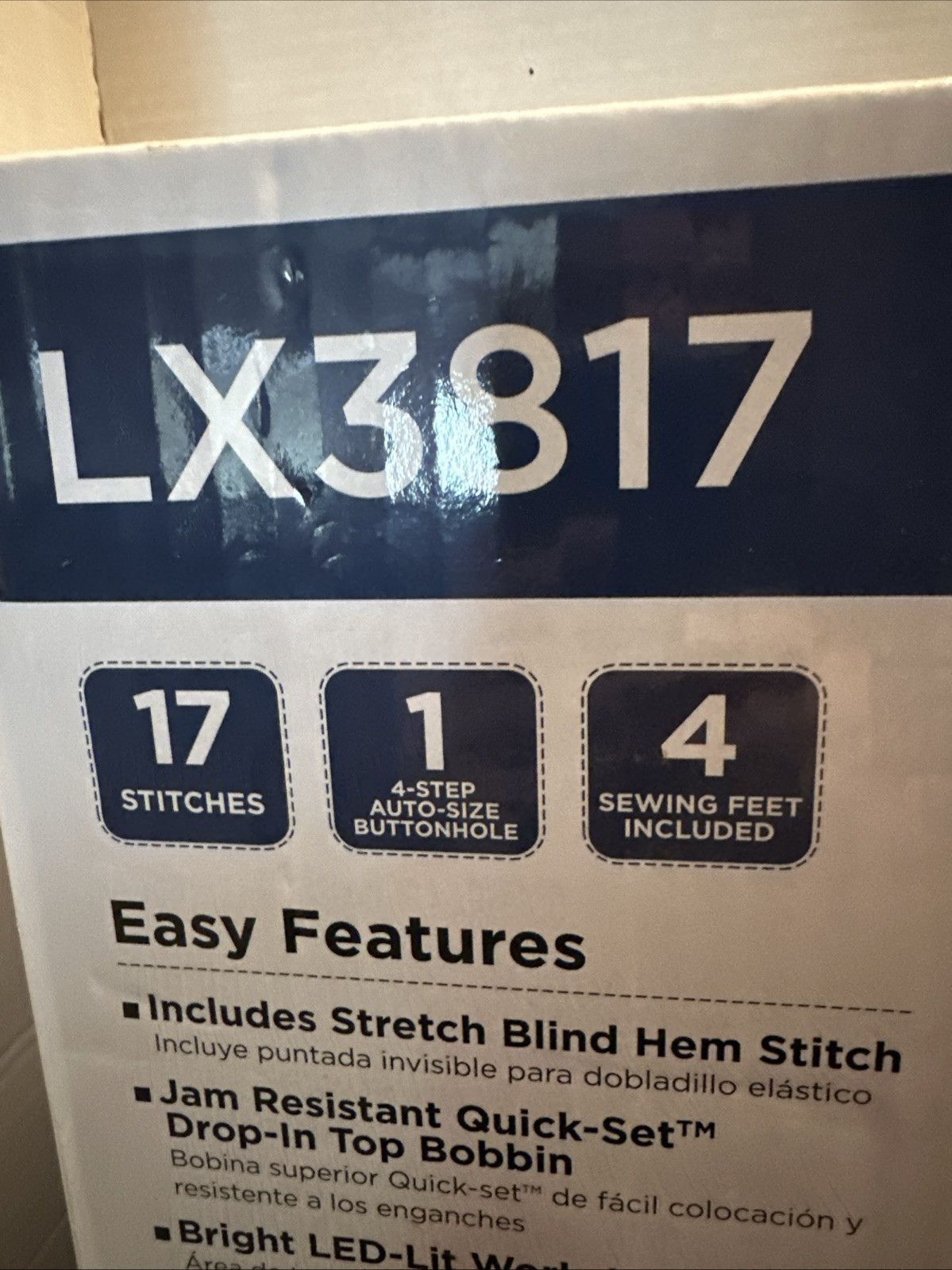 Brother LX3817 Lightweight 17-Stitch Full-Size Sewing Machine-Unopened ~ NIB