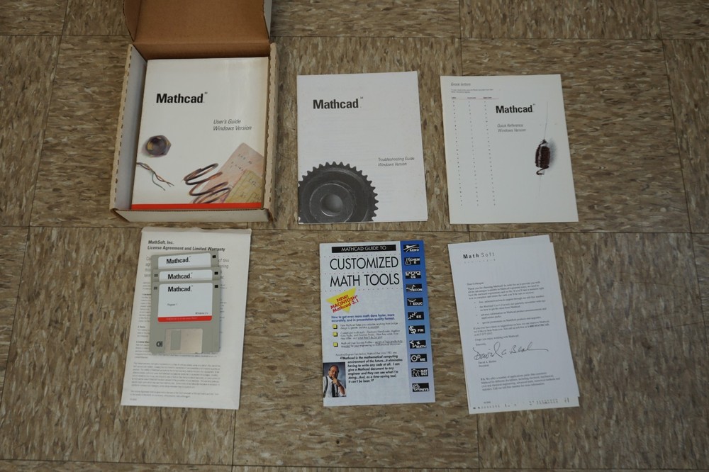 MathSoft Mathcad 3.1 for Windows - Complete package
