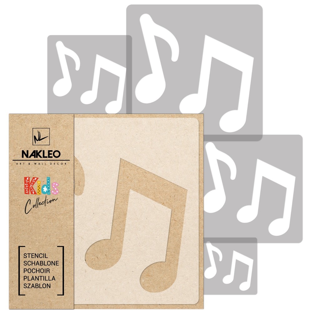 KIDS Reusable Plastic Stencils (5 pcs) // NOTE
