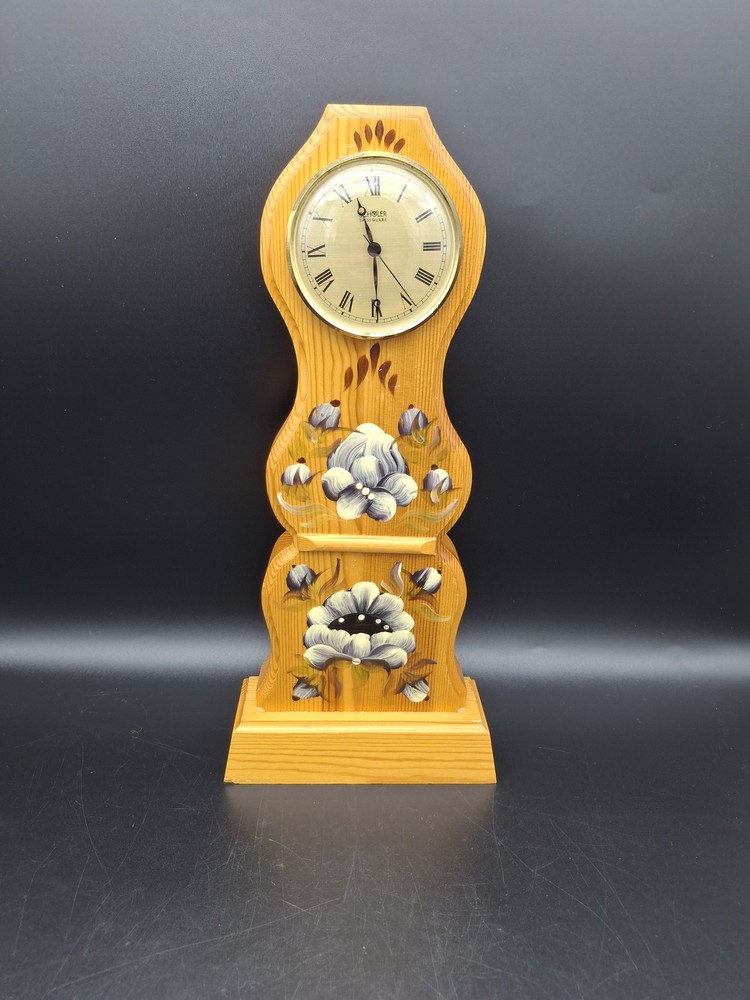 Miniature Swedish Mora Dala floor clock .