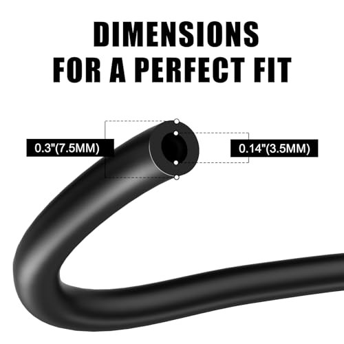 10FT Long Fuel Line 1/8" Gas Line + 10 Clamps for Kawasaki EZGO Snowmobile Lawn