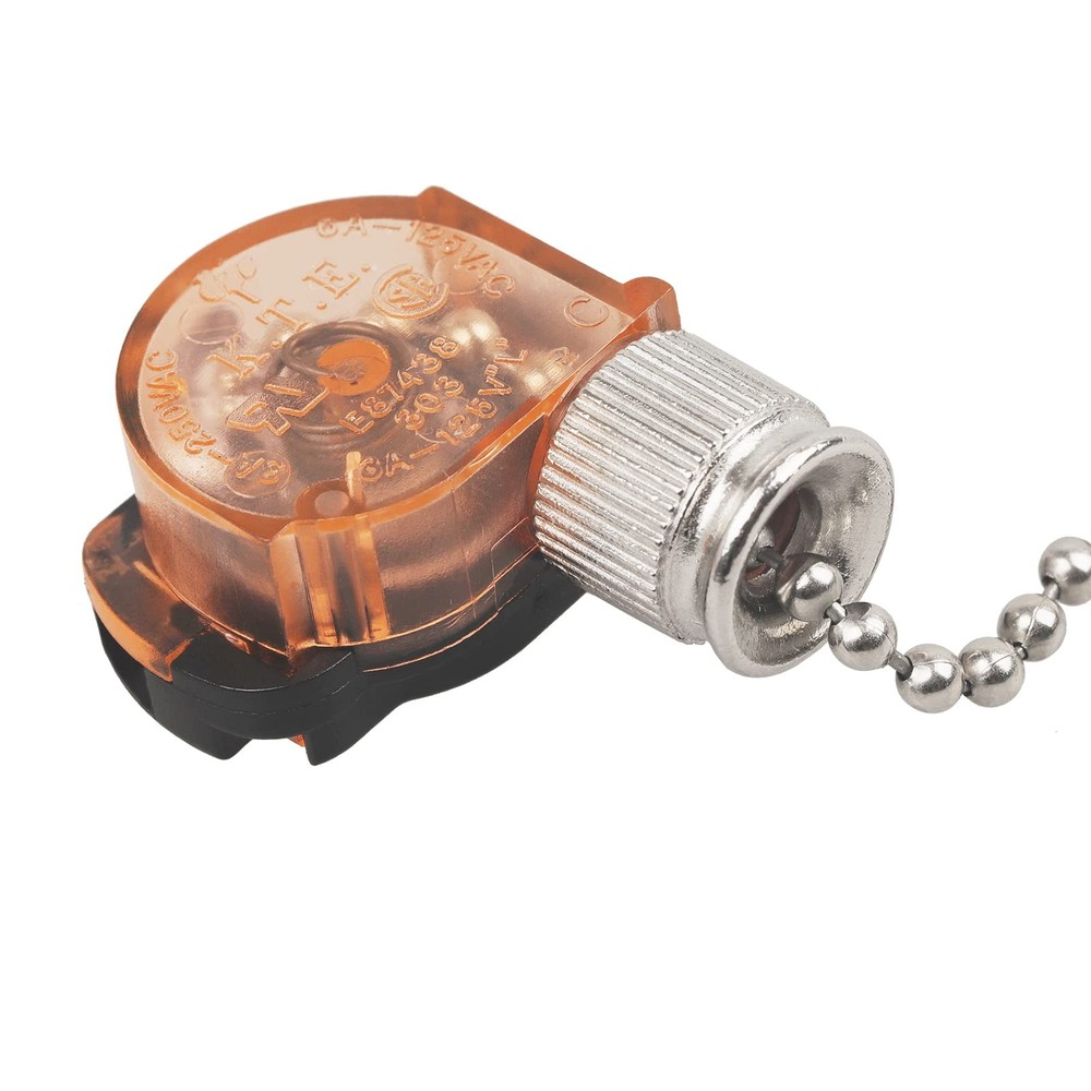 Ceiling Fan Light Switch, E87438 Lamp Switch with 11" Beaded Pull Chain,...