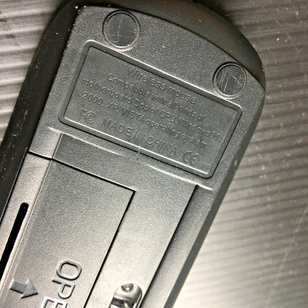 Accuratus Image Wireless Optical Scroll Mouse Sleek Slim Design Missing Receiver