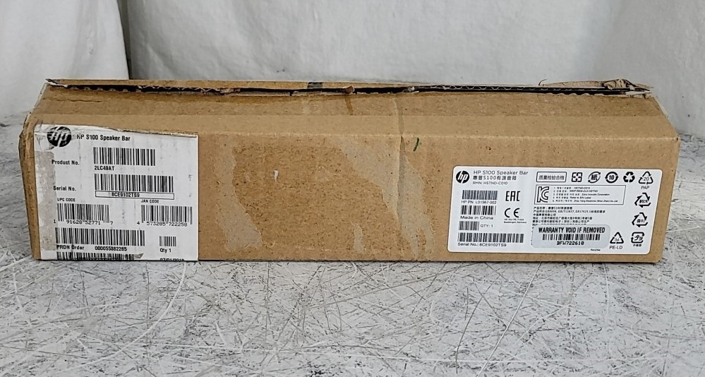 NEW OPEN BOX HP S100 2LC49AT Speaker Bar SEE NOTES