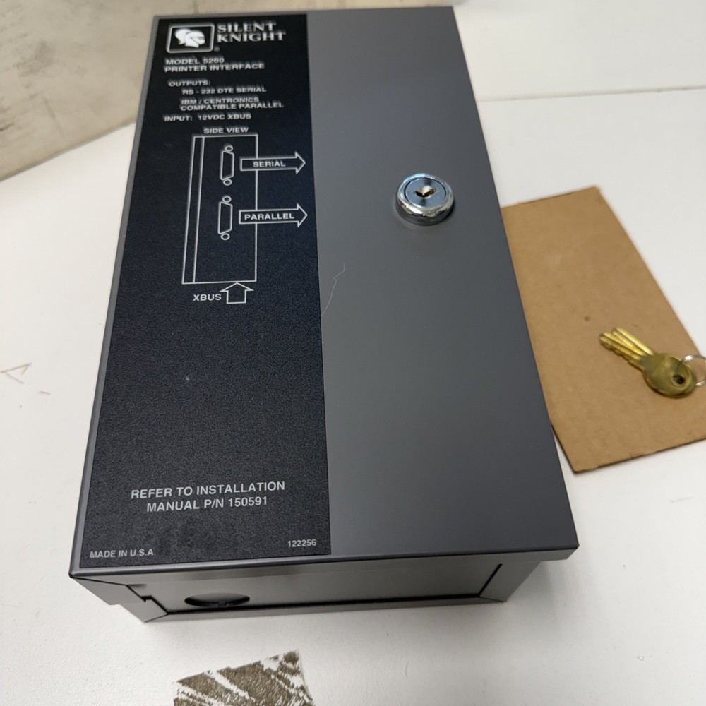Silent Knight 5260 Printer Interface RS-232 DTE serial 12vdc xbus parallel
