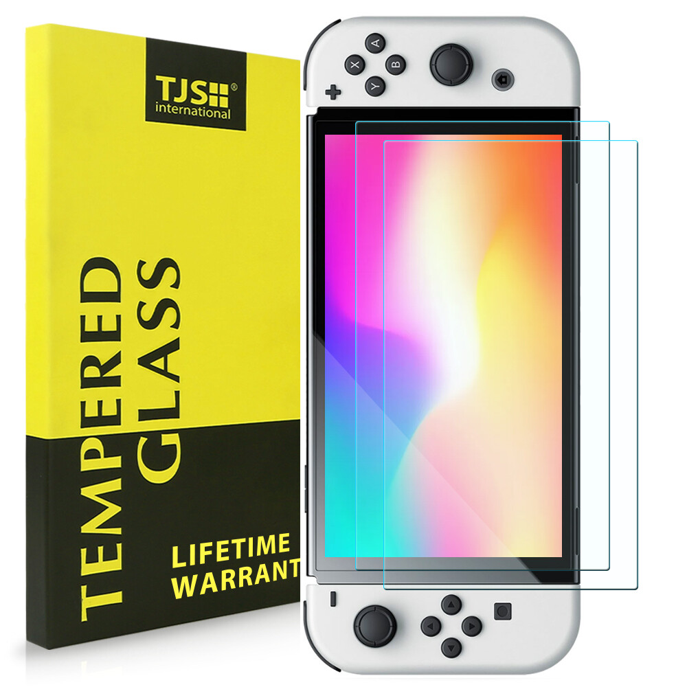 2xPremium HD Tempered Glass Screen Protector Guard for Nintendo Switch/OLED/Lite