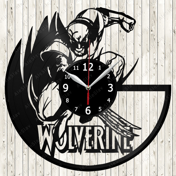 Wolverine X Men Comics Vinyl Record Wall Clock Decor Handmade 1594