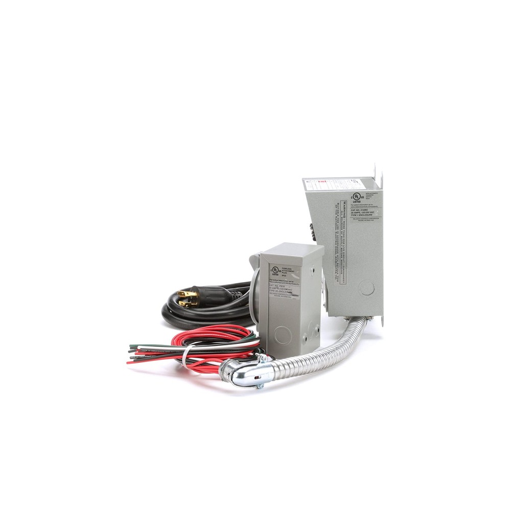30 Amp 6-Circuit Transfer Switch Kit Gray Corded Electric