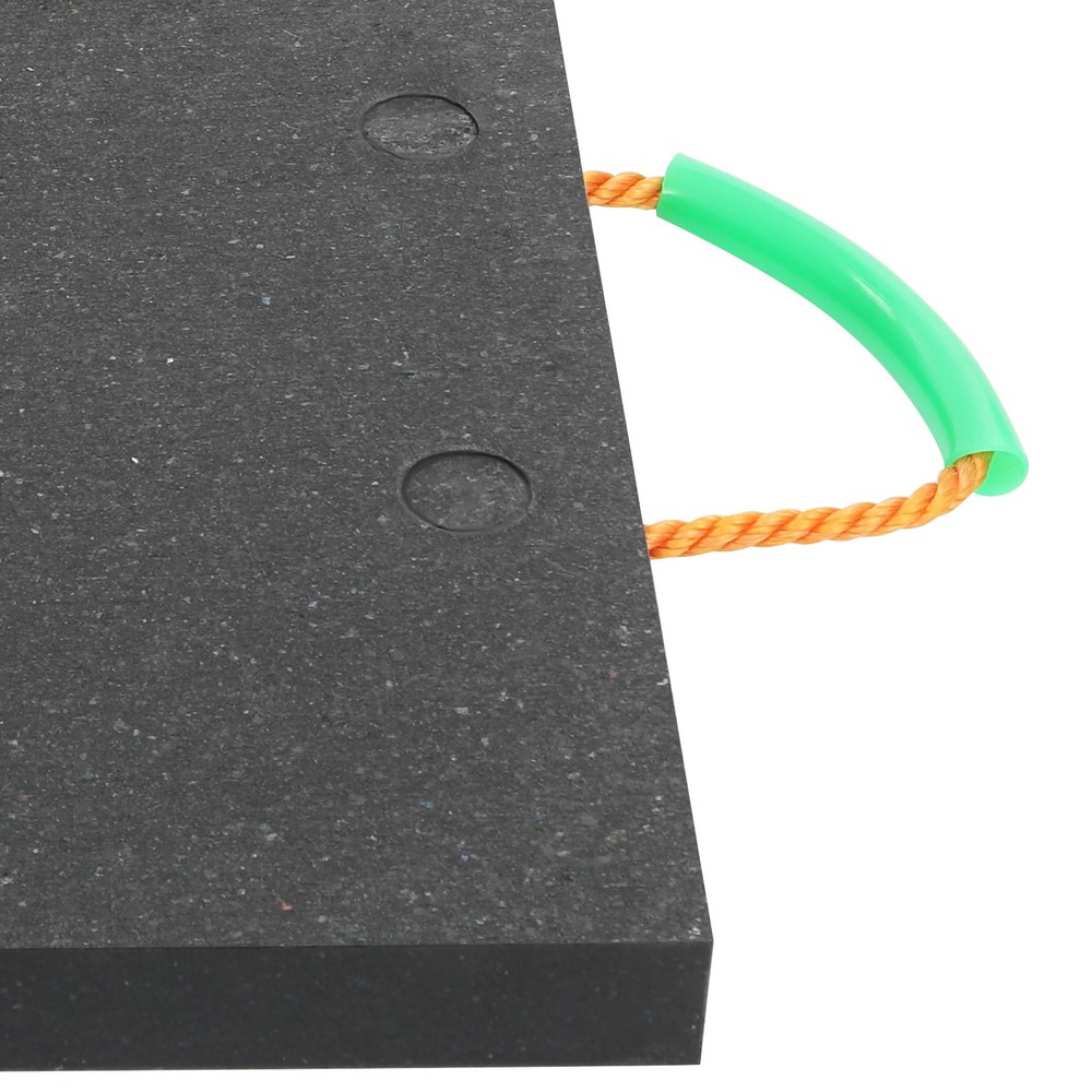 4pc Heavy Duty Stabilizing Blocks Outrigger Pads Square Support Pads with Handle