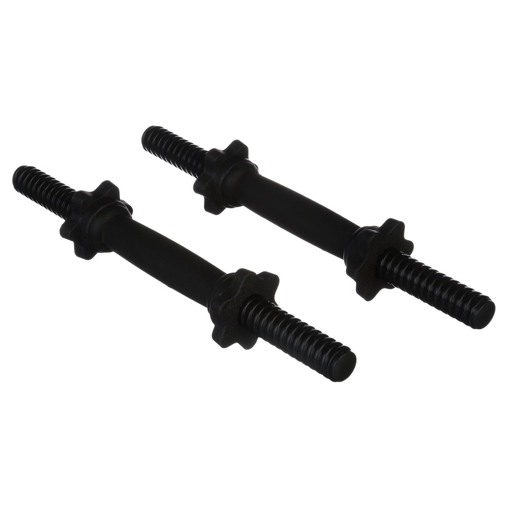 Standard 14" Threaded Dumbbell Handle Set, Black