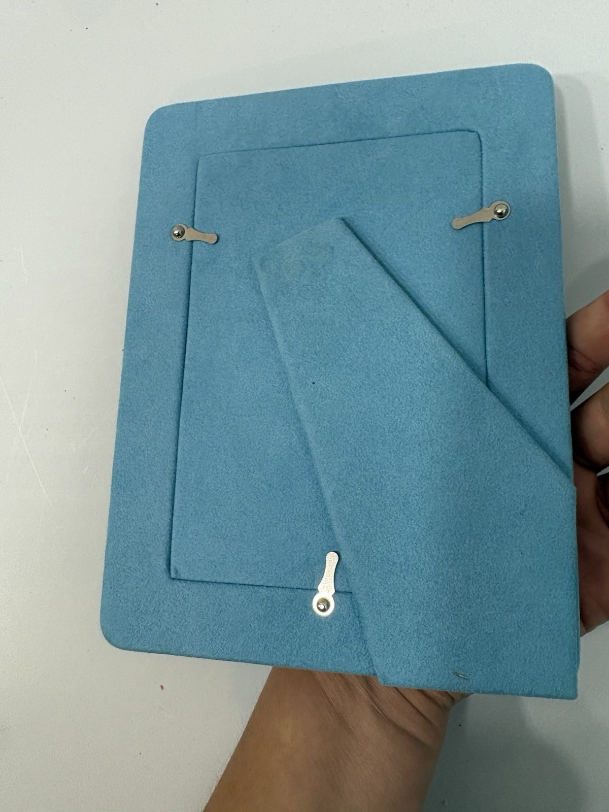 LUNT Silver Baby Elephant Line Photo Frame 4x6 Photo Frame With Box Baby Shower