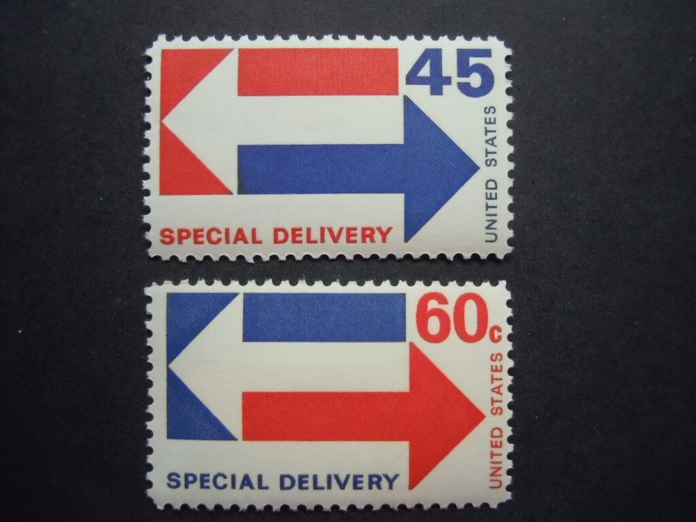 1969-71  #E22, E23 45c & 60c Special Delivery Issues  MNH OG VF #2