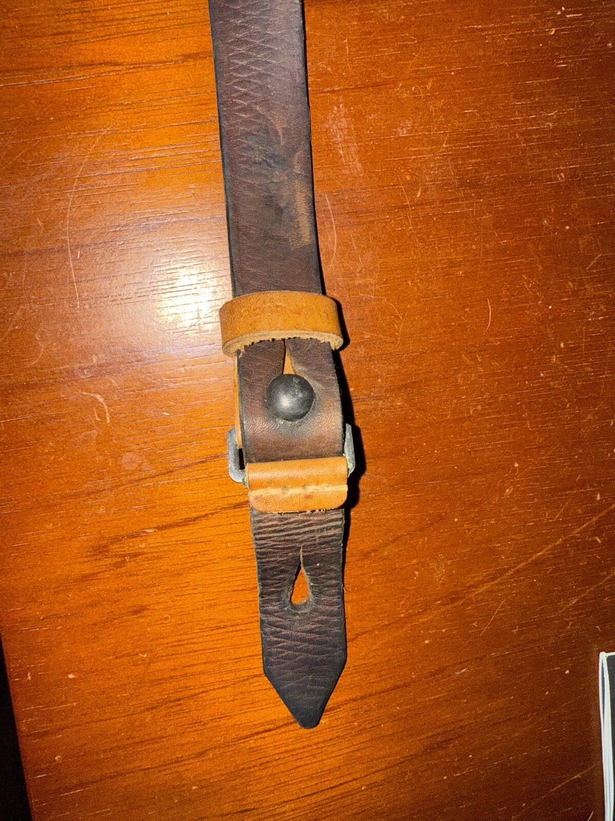 German WW2 or post war 54” Leather Rifle Sling Fits Mauser