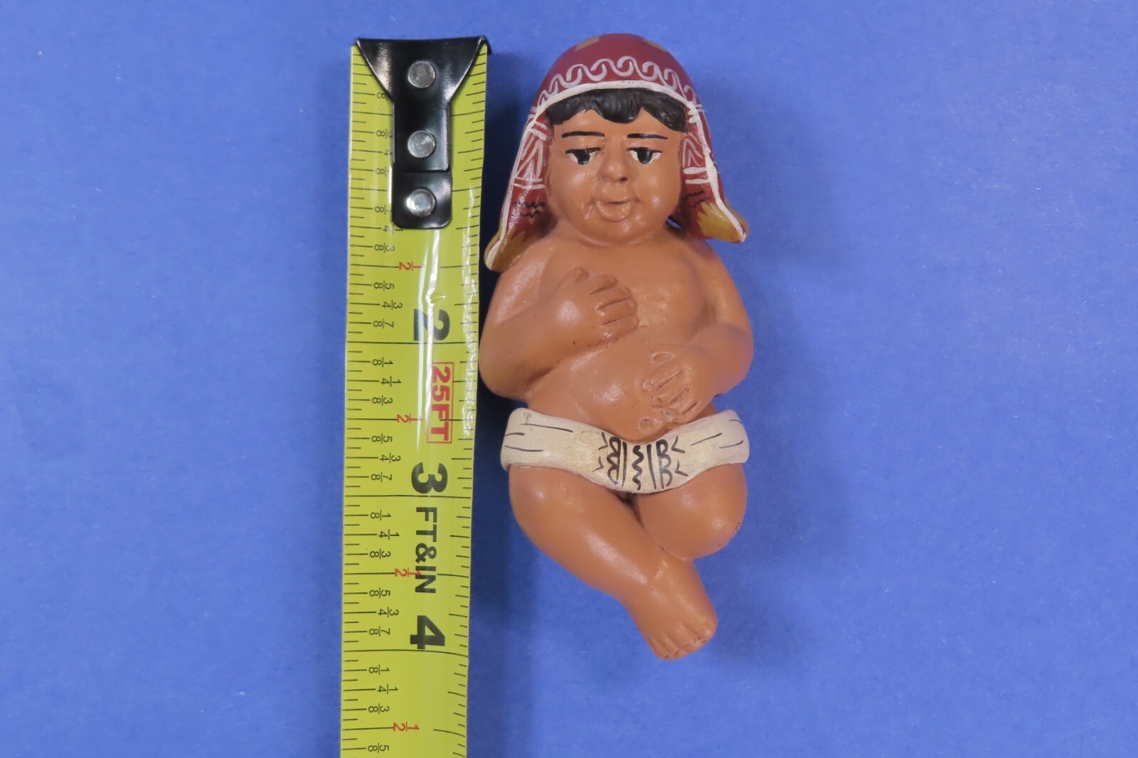 Vintage Peruvian Nativity Baby Jesus Terra Cotta Pottery Replacement pc 4"