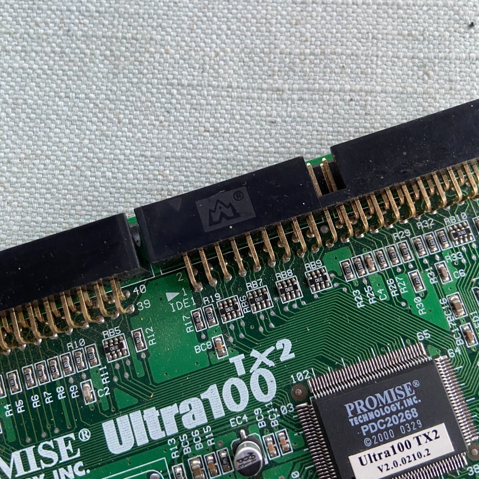 Promise Technologies Ultra 100 TX2 ATA/ATAPI Dual IDE Controller PCI Card Vintag