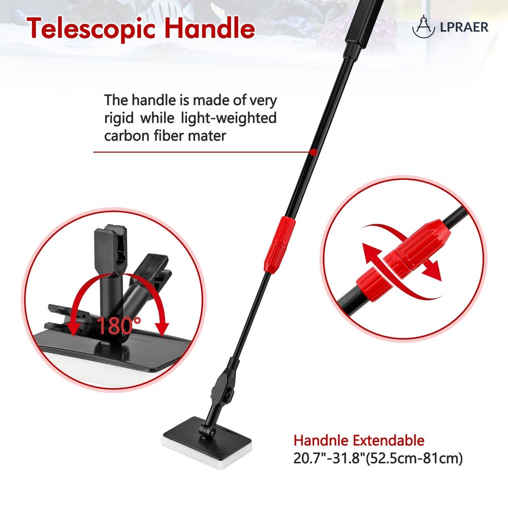 Multifunction 7 PCS Aquarium Cleaning Tools Bundle Kit Set Adjustable Fish Ta...