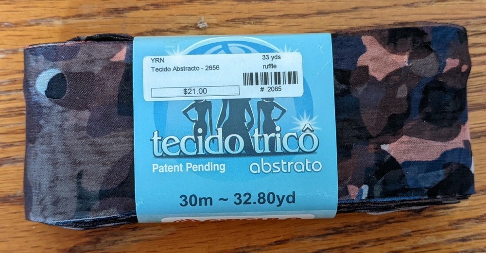 Circulo Tecido Trico Ruffle Ribbon - Abstrato patterns