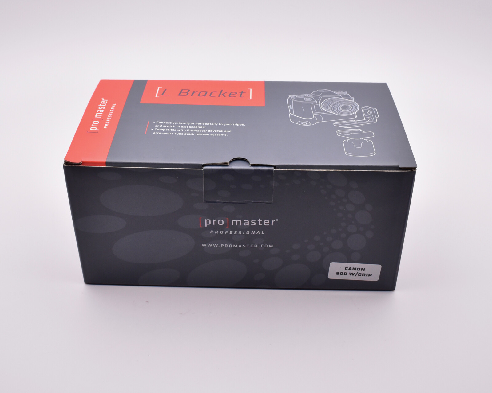 Promaster 8231 Professional L Bracket for Canon 80D with Grip (#8626)