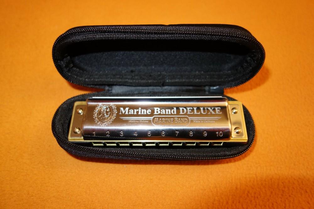 New MARINE BAND DELUXE HARMONICA Joel Andersson Basic Reedwork Performance Comb