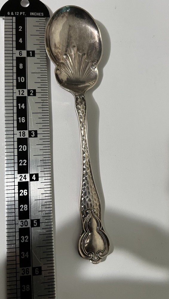 Sea Shell Shaped Old Silver Spoon