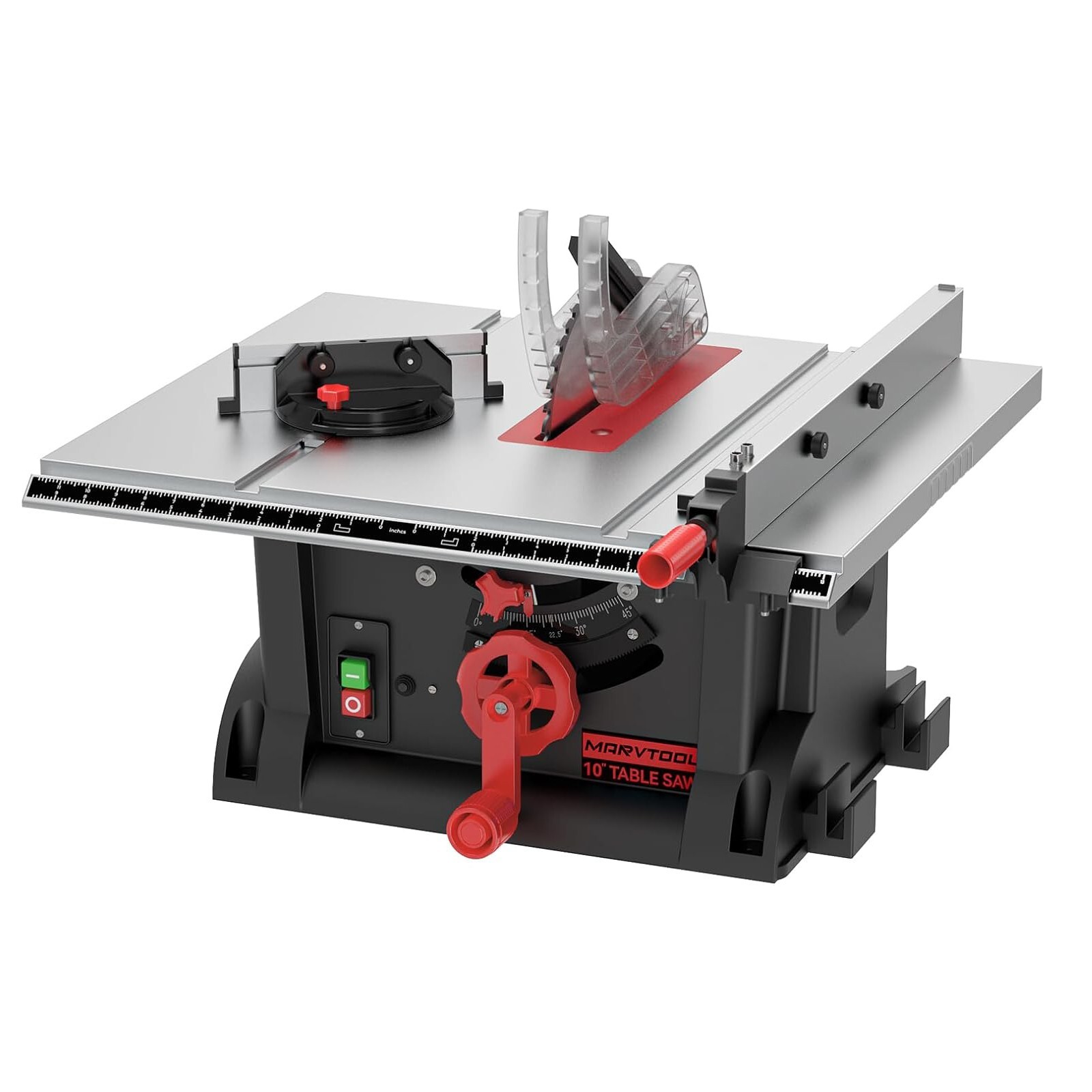 10" Table Saw 4600RPM 15AMP Corded Electric Cutting Saw Woodwork with Blade