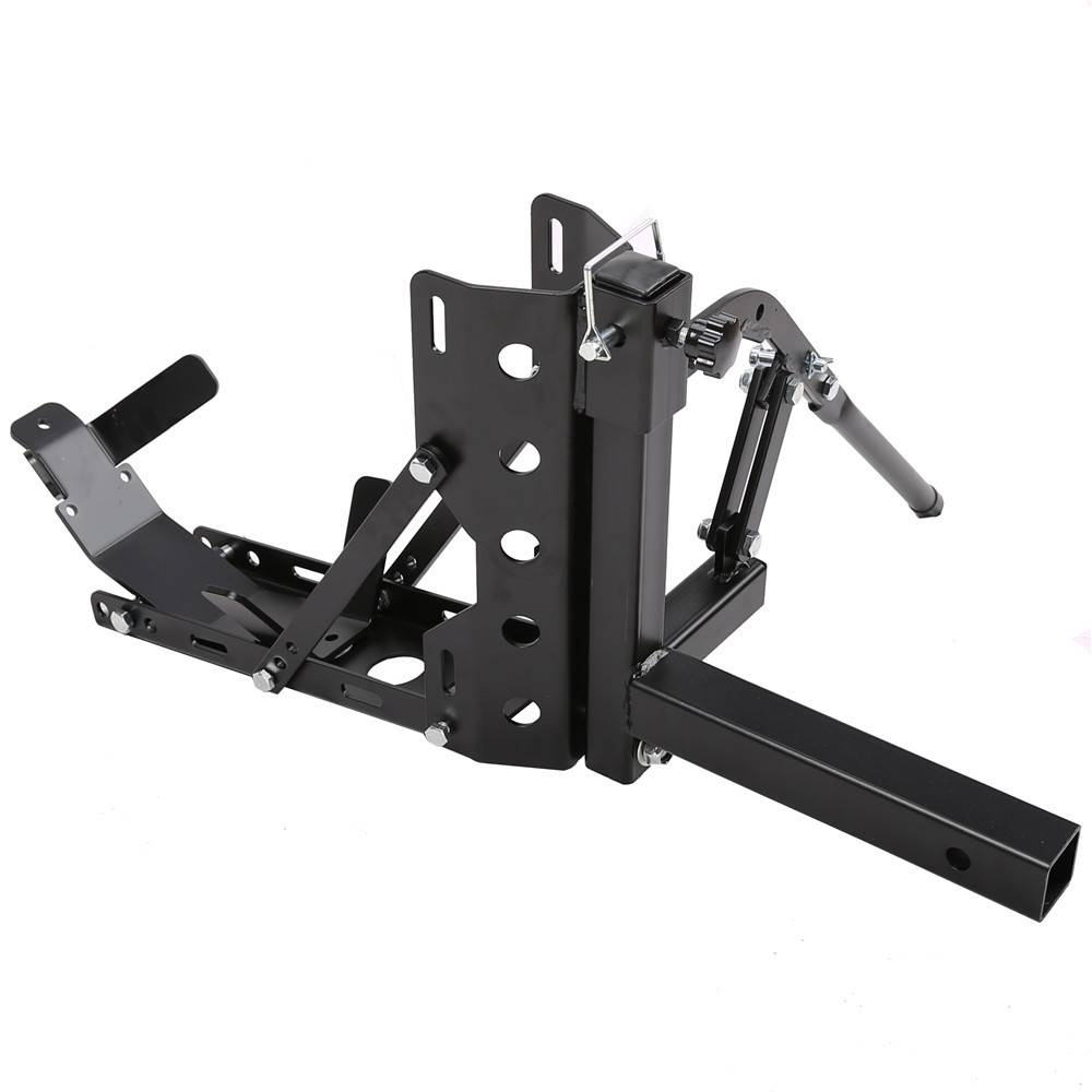 800lb 2" Tow Receiver Trailer Hauler Hitch Mount Rack Motorcycle Scooter Carrier