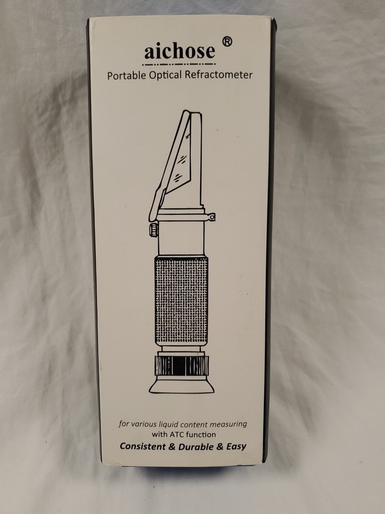 NEW Aichose Portable BRIX Optical Refractometer w/ ATC function. 6 Piece Set