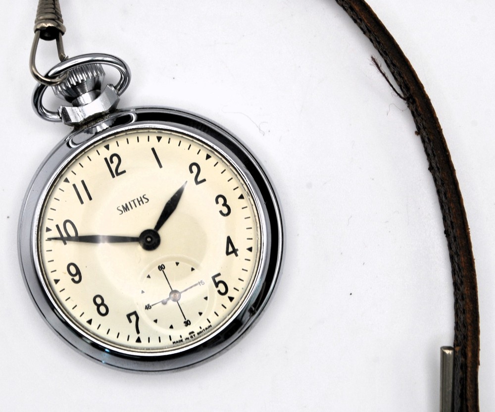 Smith chrome plated pocket watch