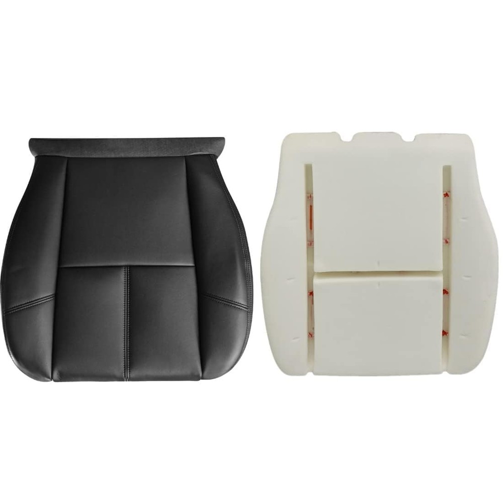 Driver Side Bottom Replacement Leather Black Driver Side Bottom & Foam Cushion