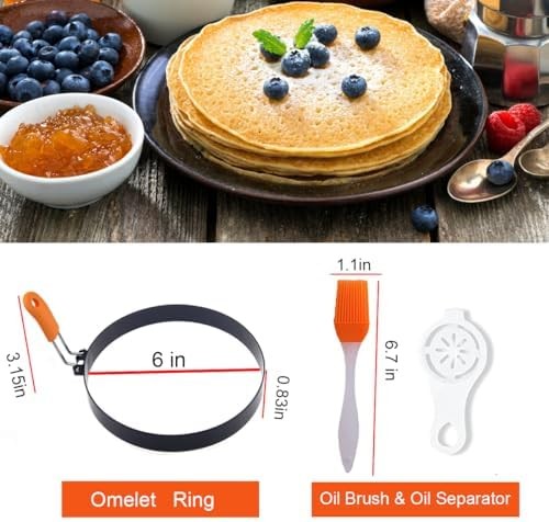 Pancake Ring Maker Non Stick Omelette
